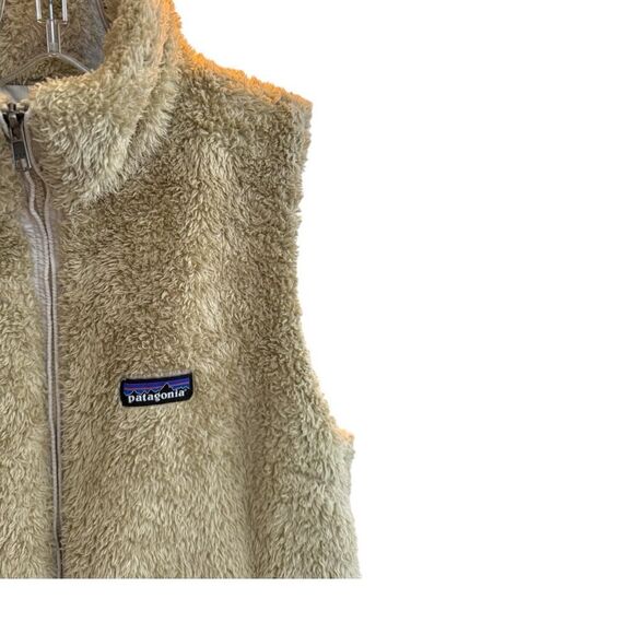 Patagonia Women's Fuzzy El Cap Khaki with Bleached Stone Zip-Up Vest Size Large - Picture 4 of 10